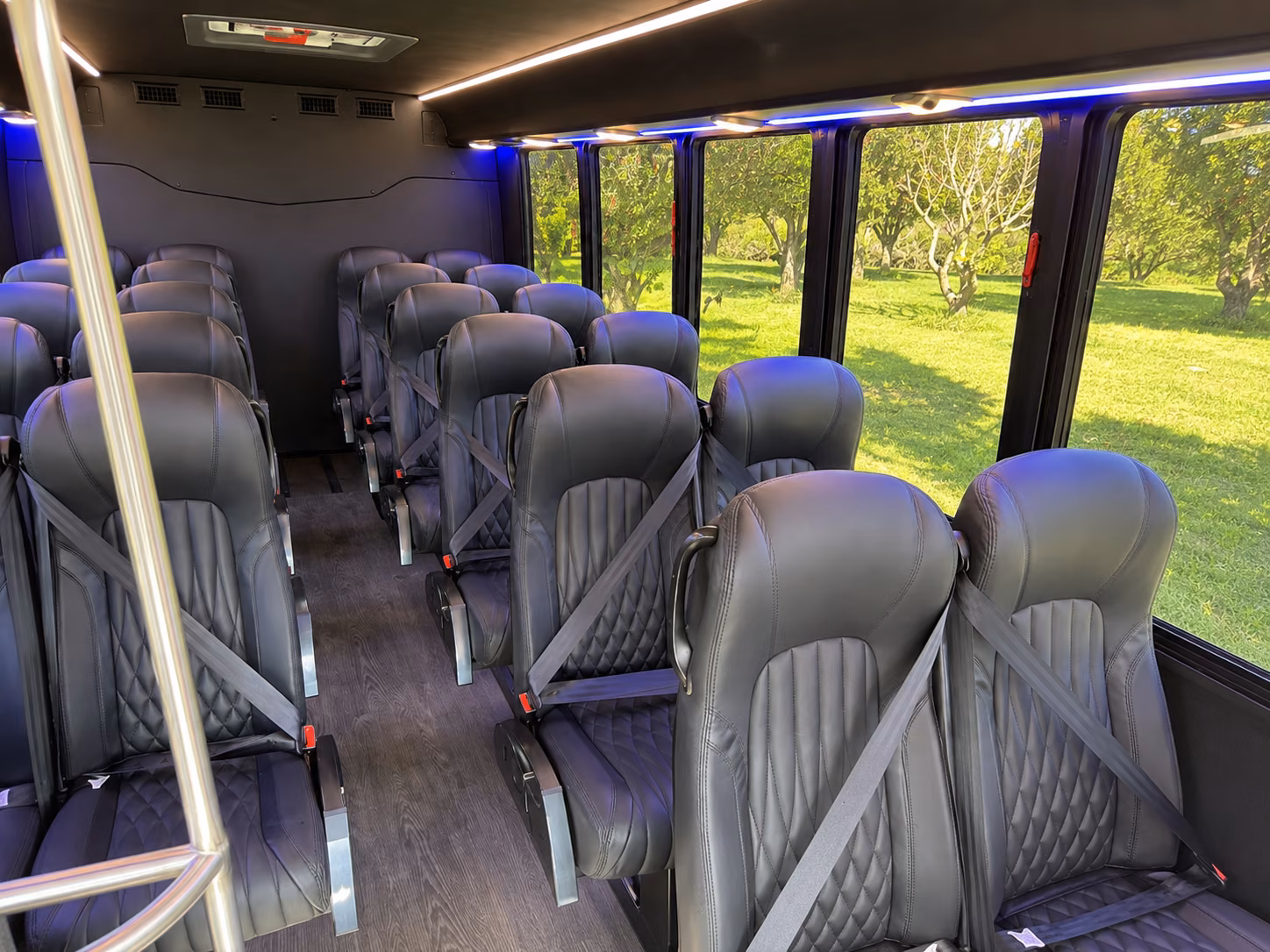 lewisville 18 passenger minibus inside