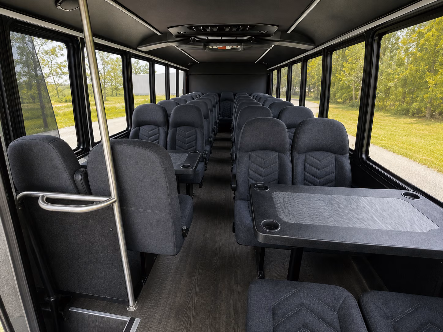 lewisville 18 passenger minibus interior