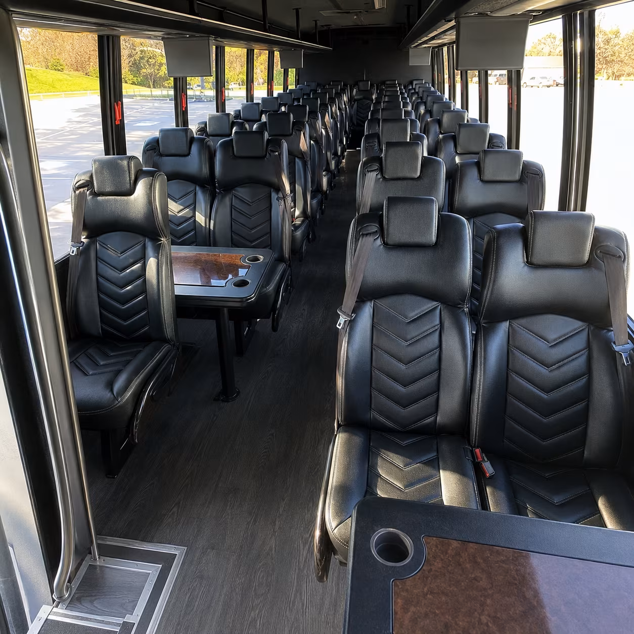 lewisville 25 passenger minibus interior