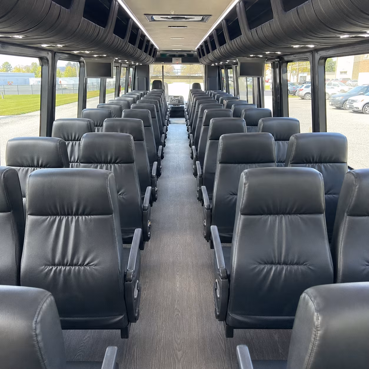 lewisville 28 passenger minibus inside