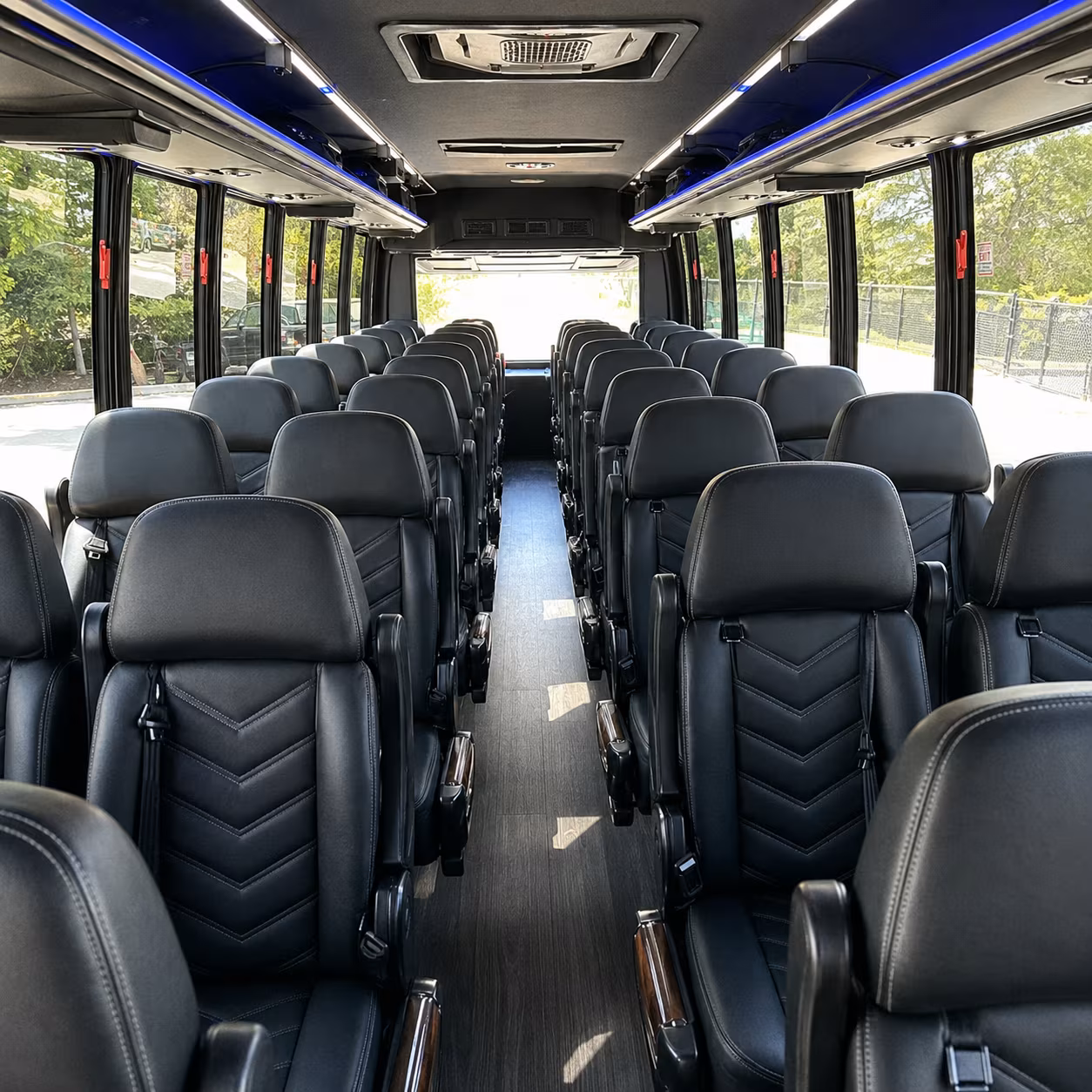 lewisville 30 passenger minibus interior