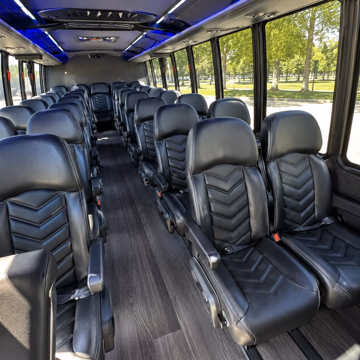 lewisville 35 passenger minibus inside