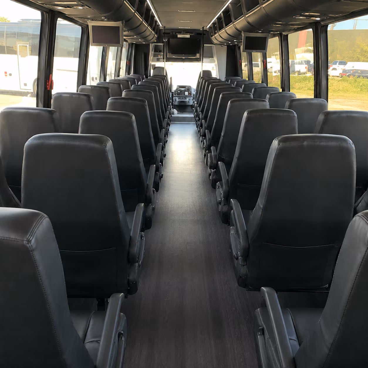 lewisville 35 passenger minibus interior