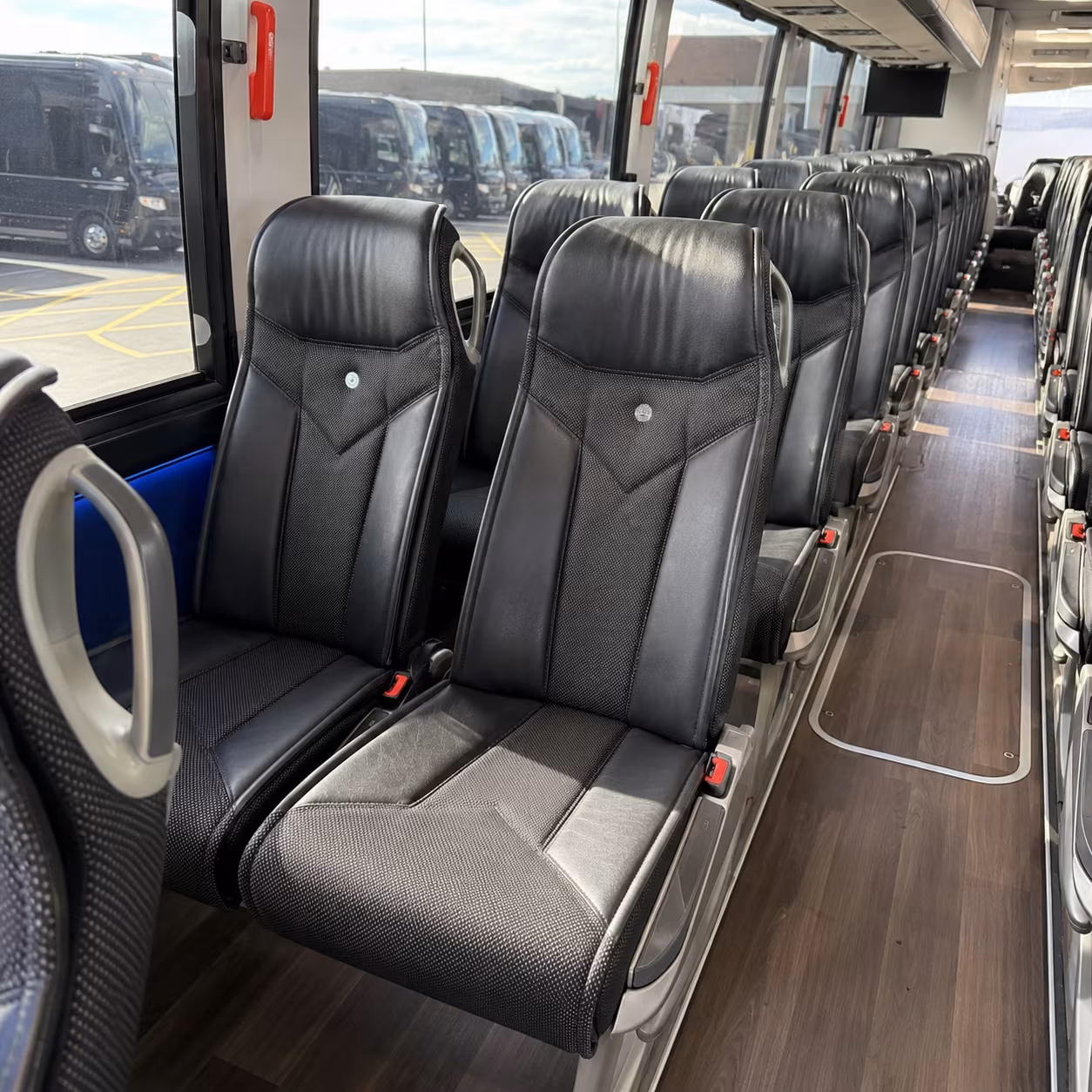 lewisville 40 passenger charter bus interior