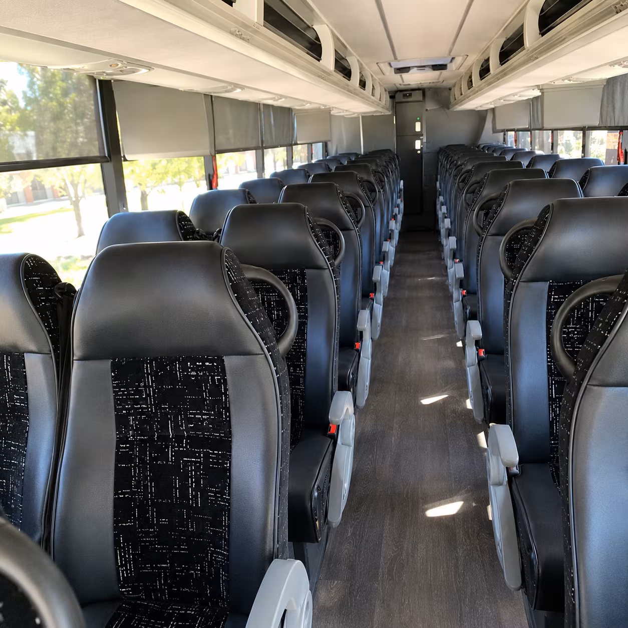 lewisville charter bus inside