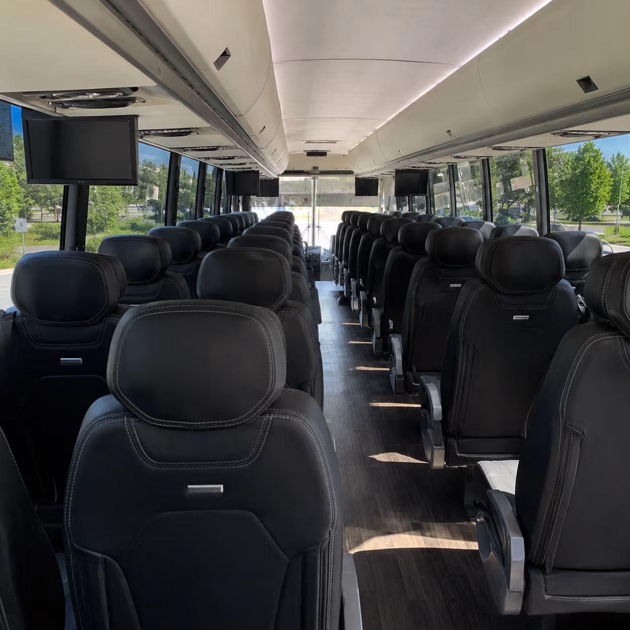 lewisville charter bus interior