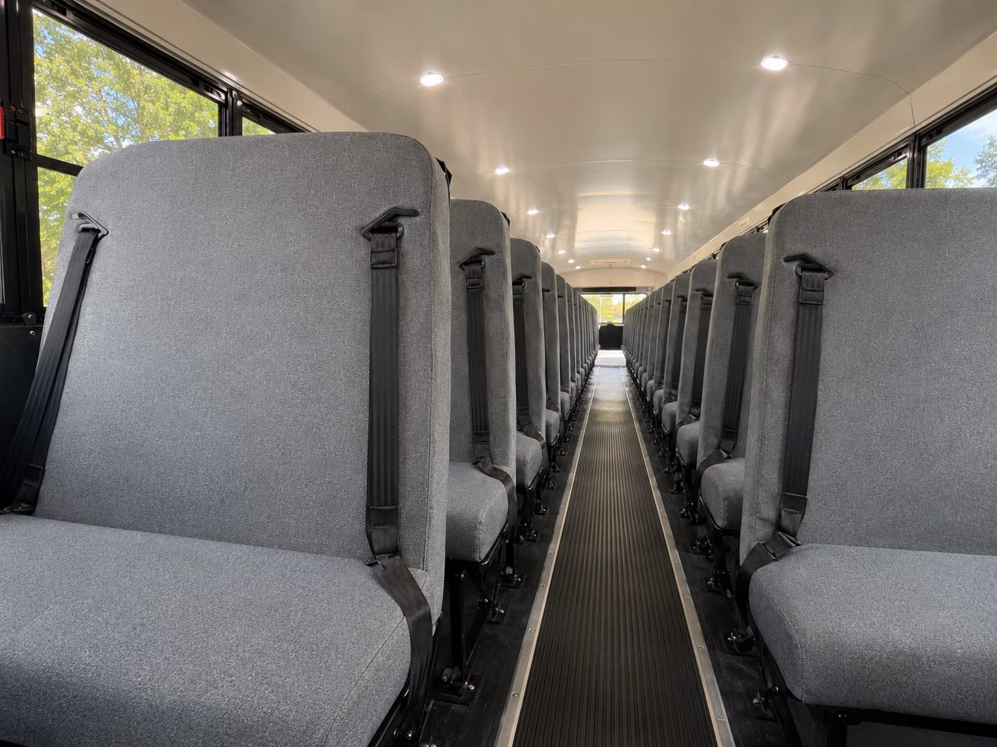 lewisville school bus interior